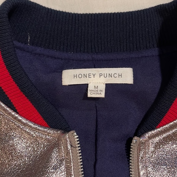 Metallic Bomber Jacket - Picture 3 of 5